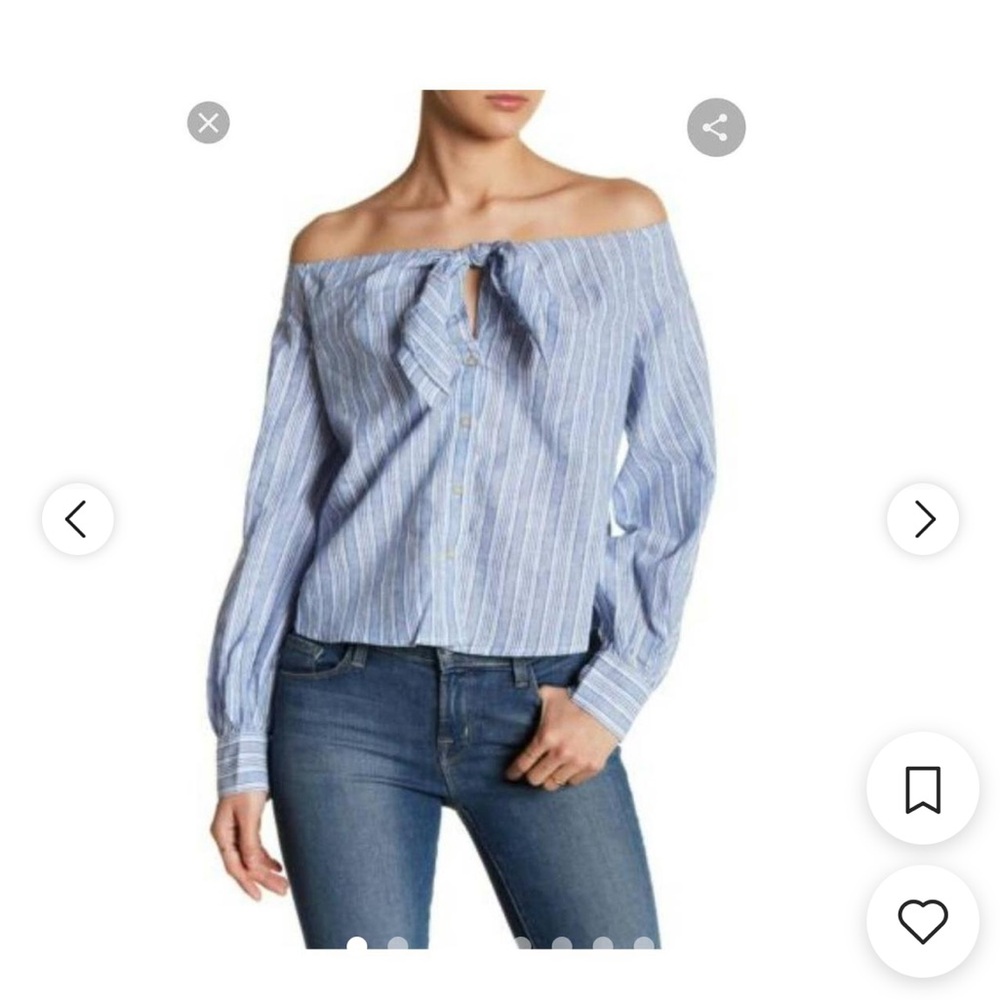 Free People Womens Off the Shoulder Top